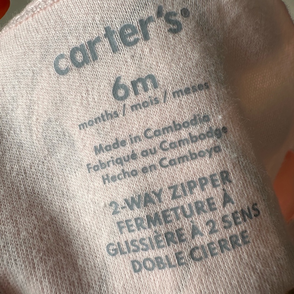Carters 6 month footsie 2 way zip - Picture 5 of 5